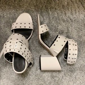 Rebecca Minkoff White Studded Heels